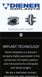 Mobile Screenshot of diener-implants.de